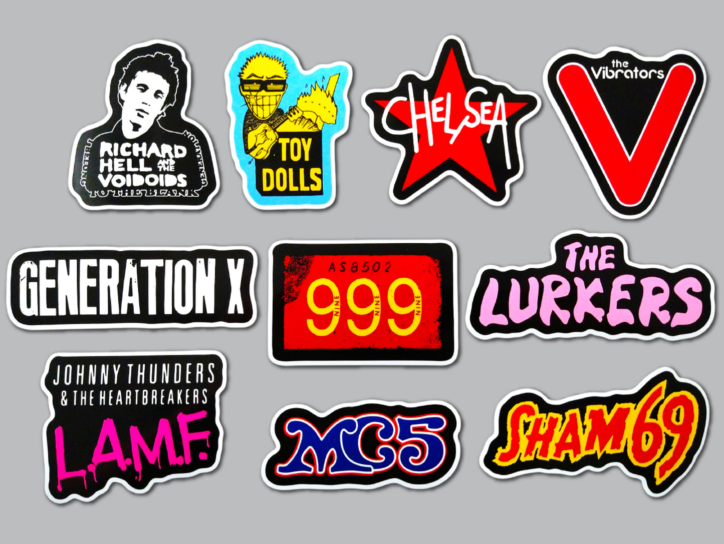 Punk Sticker Pack (10 Stickers) SET 6