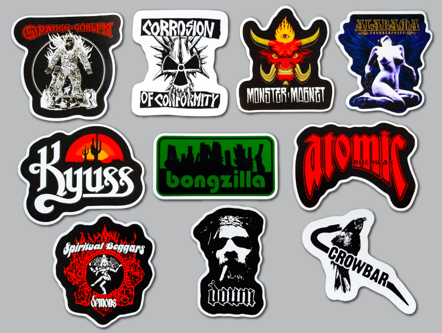 Stoner Metal / Sludge / Doom Sticker Pack (10 Stickers) SET 2
