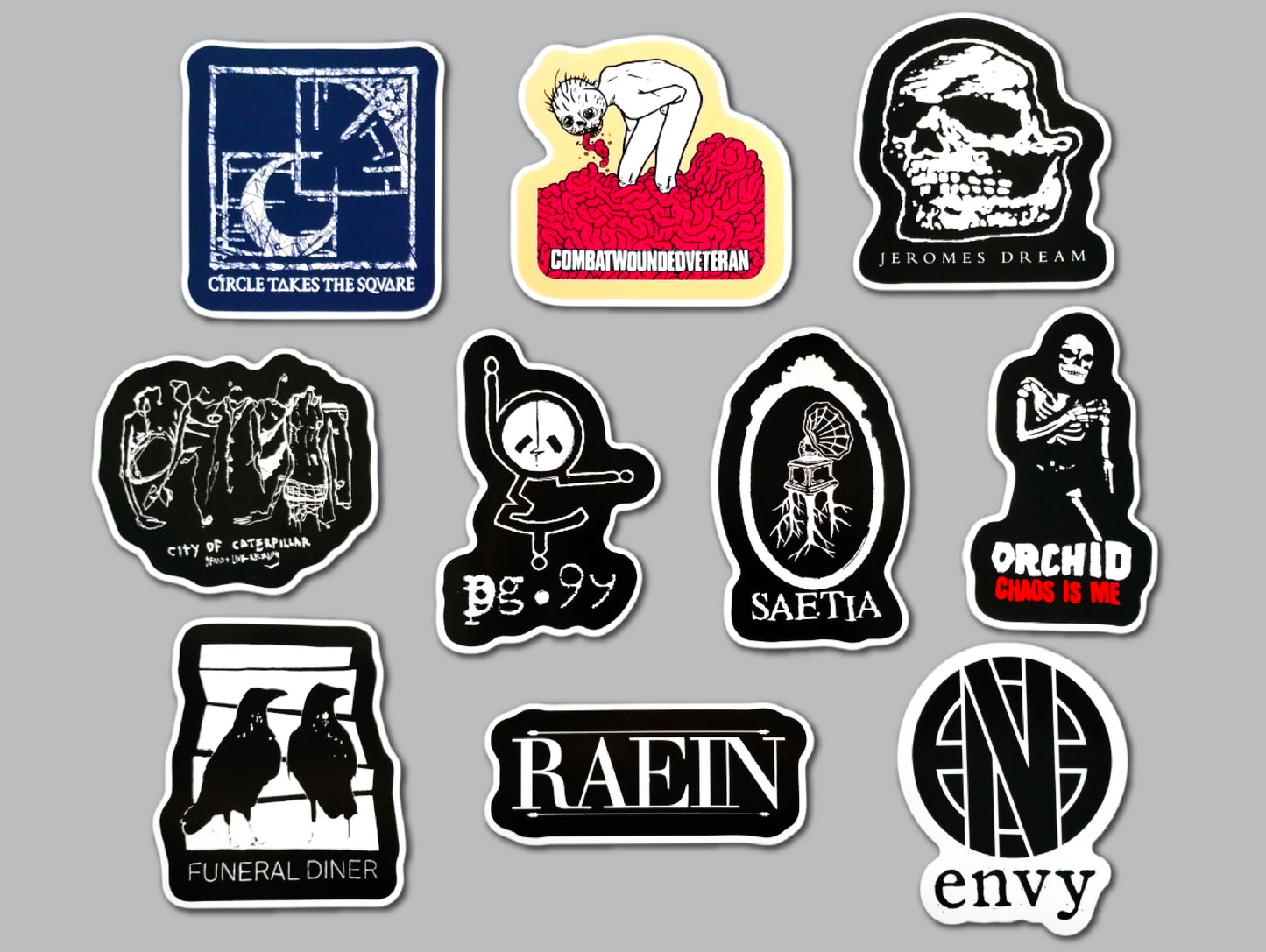 Screamo / Emo / Skramz Sticker Pack (10 Stickers) SET 2