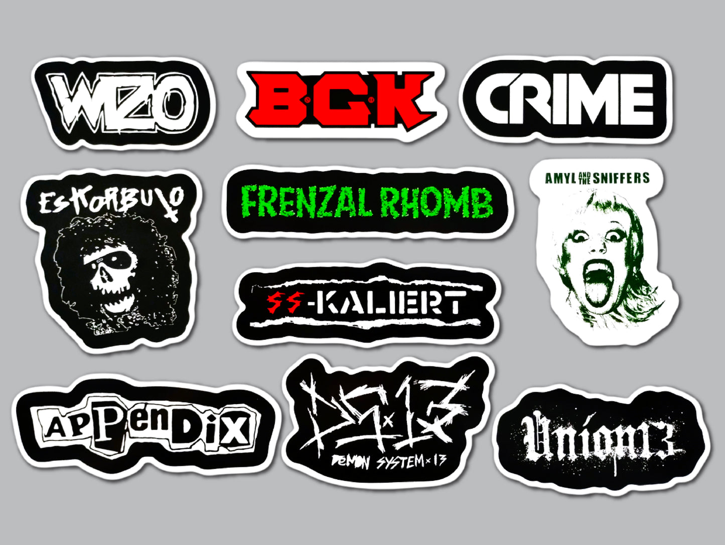 Punk Sticker Pack (10 Stickers) SET 10