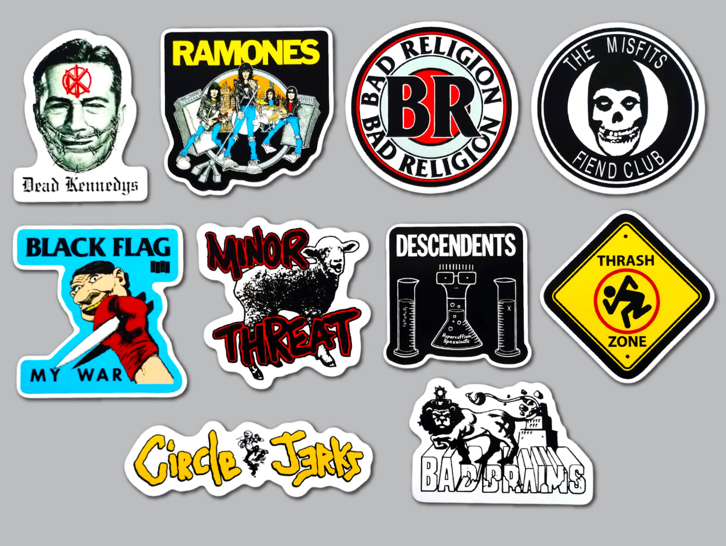 Punk Sticker Pack (10 Stickers) Set 11