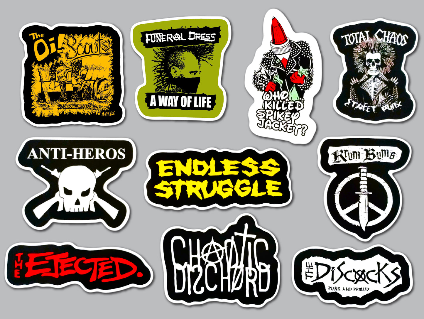 Street Punk / UK 82 Sticker Pack (10 Stickers) SET 2