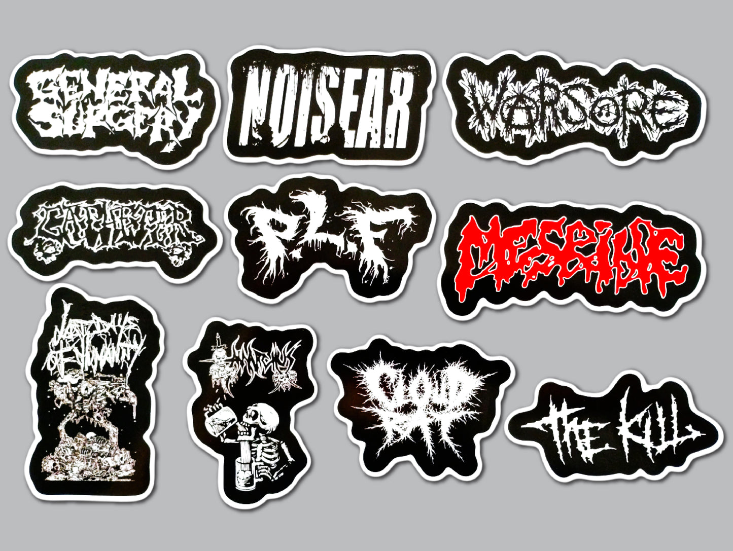 Grindcore Sticker Pack (10 Stickers) SET 5
