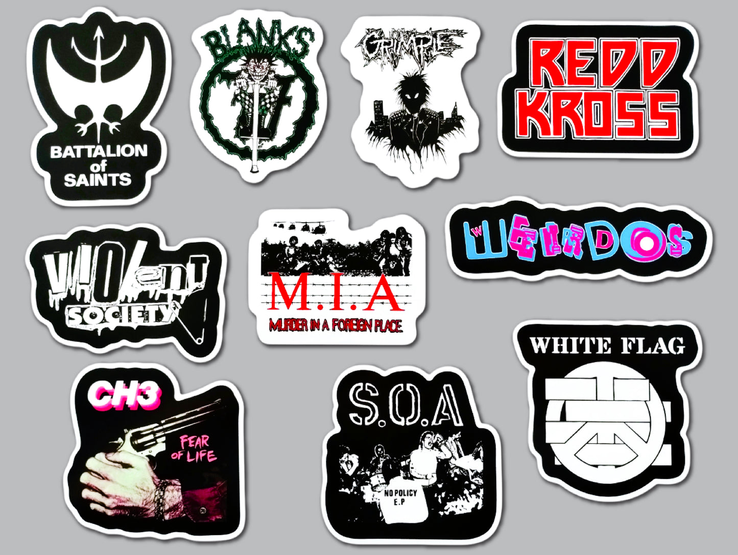 Punk Sticker Pack (10 Stickers) SET 9