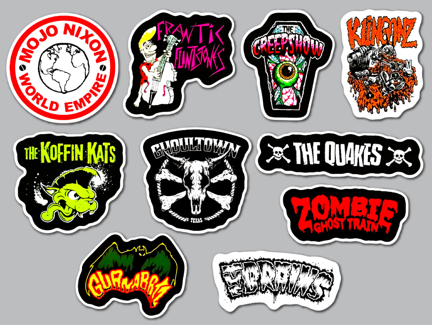 Rockabilly / Psychobilly Sticker Pack (10 Stickers) SET 2