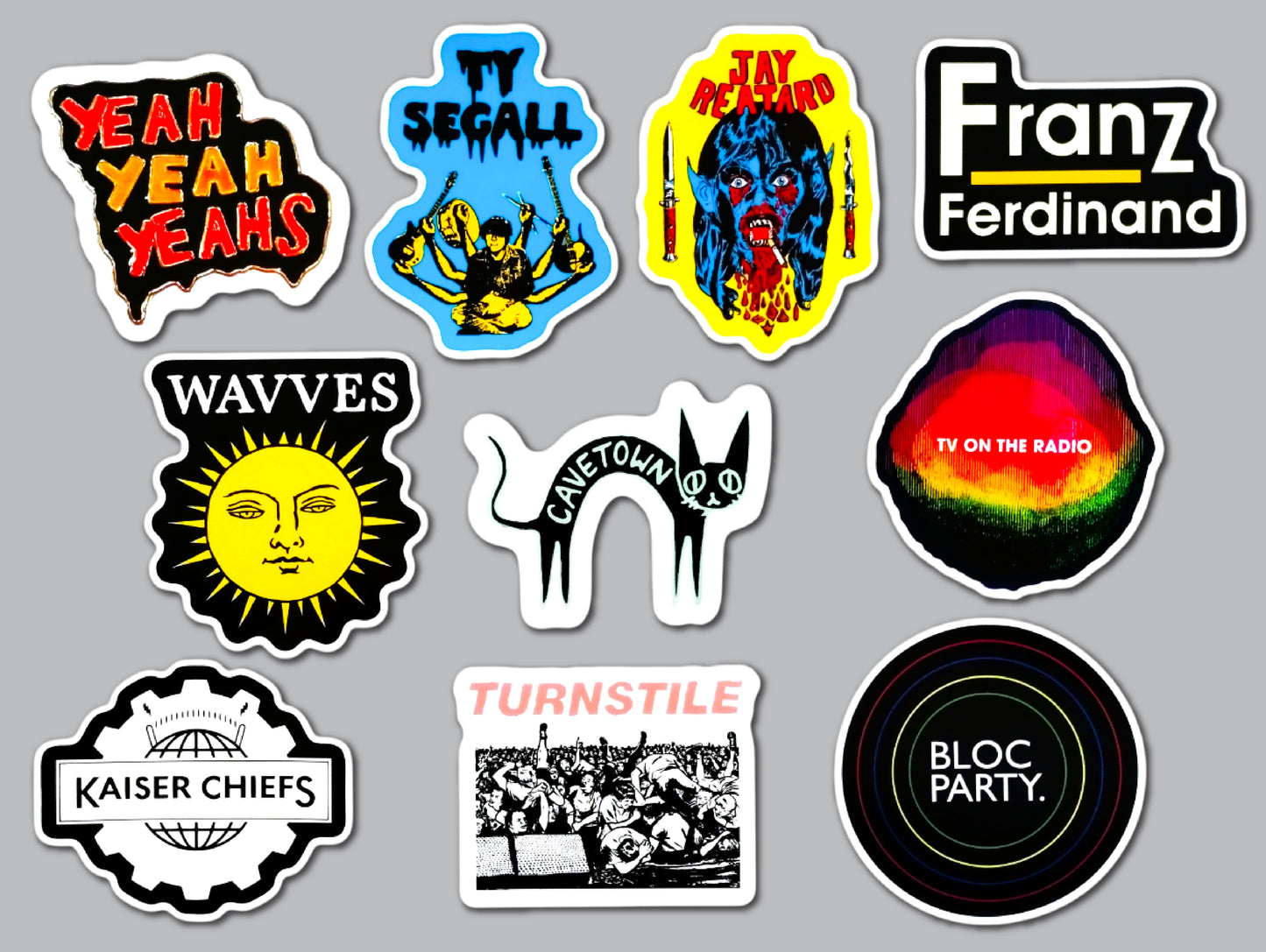 Indie Rock Sticker Pack (10 Stickers) Set 5