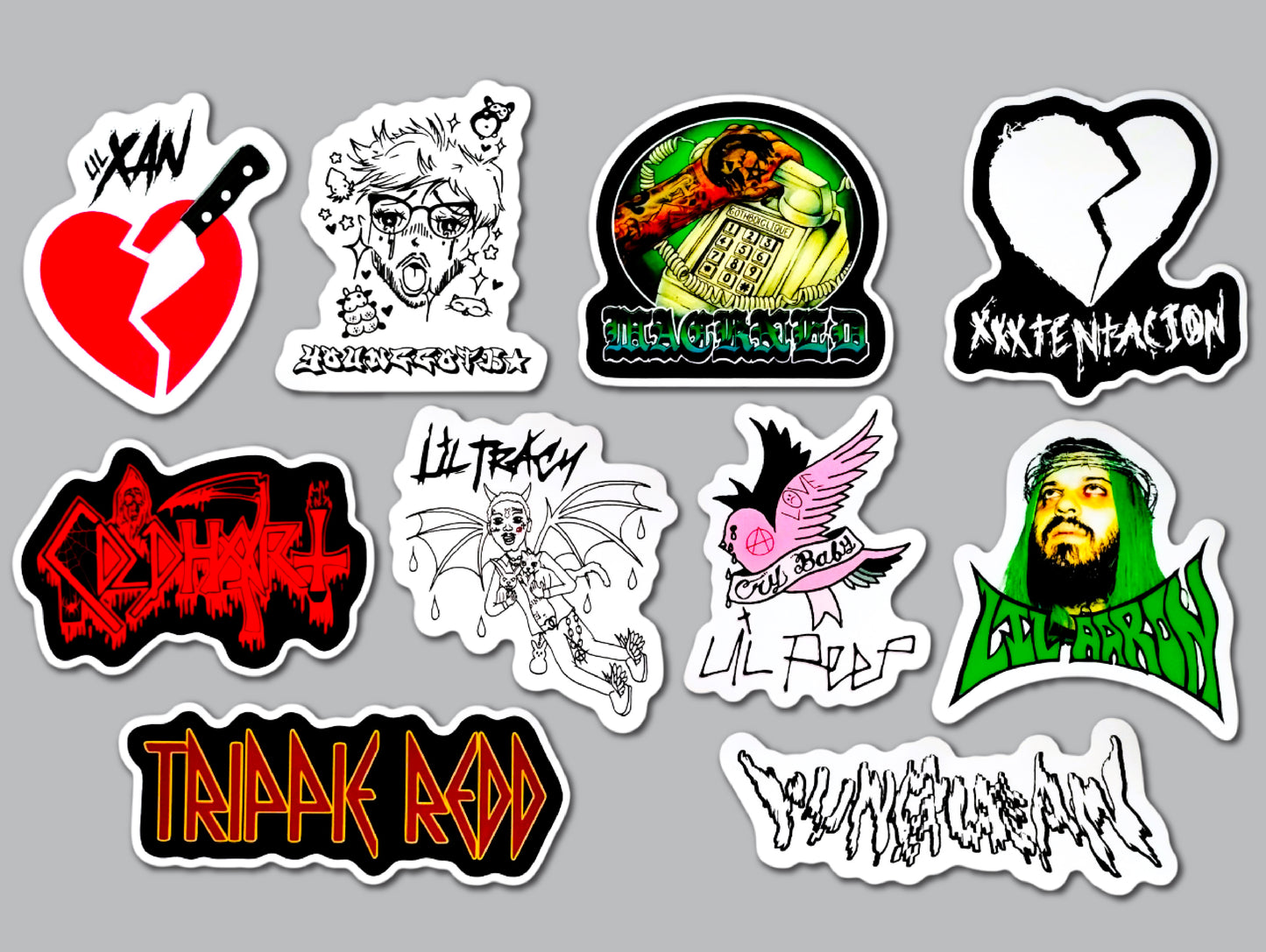 Modern Hip-Hop Sticker Pack (10 Stickers) Set 5