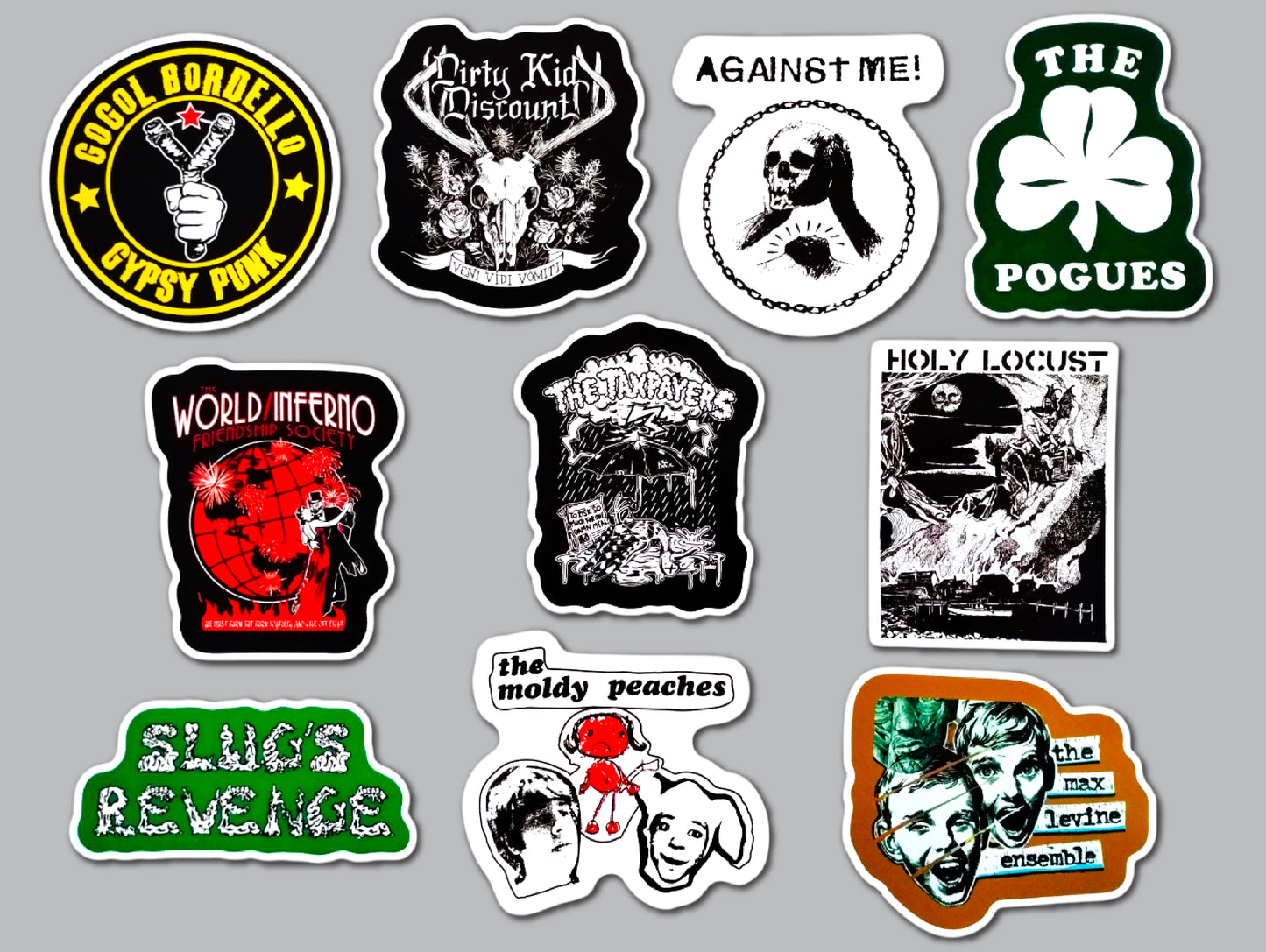 Folk Punk Sticker Pack (10 Stickers) Set 2