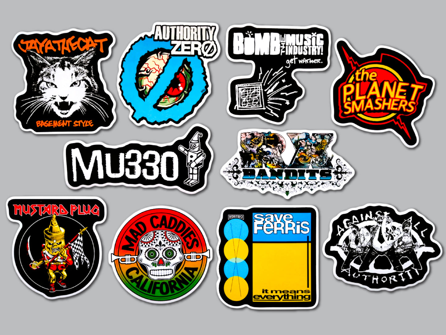 3rd Wave Ska / Punk Sticker Pack (10 Stickers) SET 3