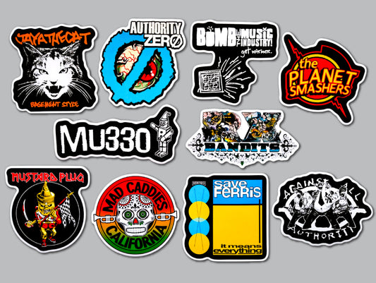 3rd Wave Ska / Punk Sticker Pack (10 Stickers) SET 3