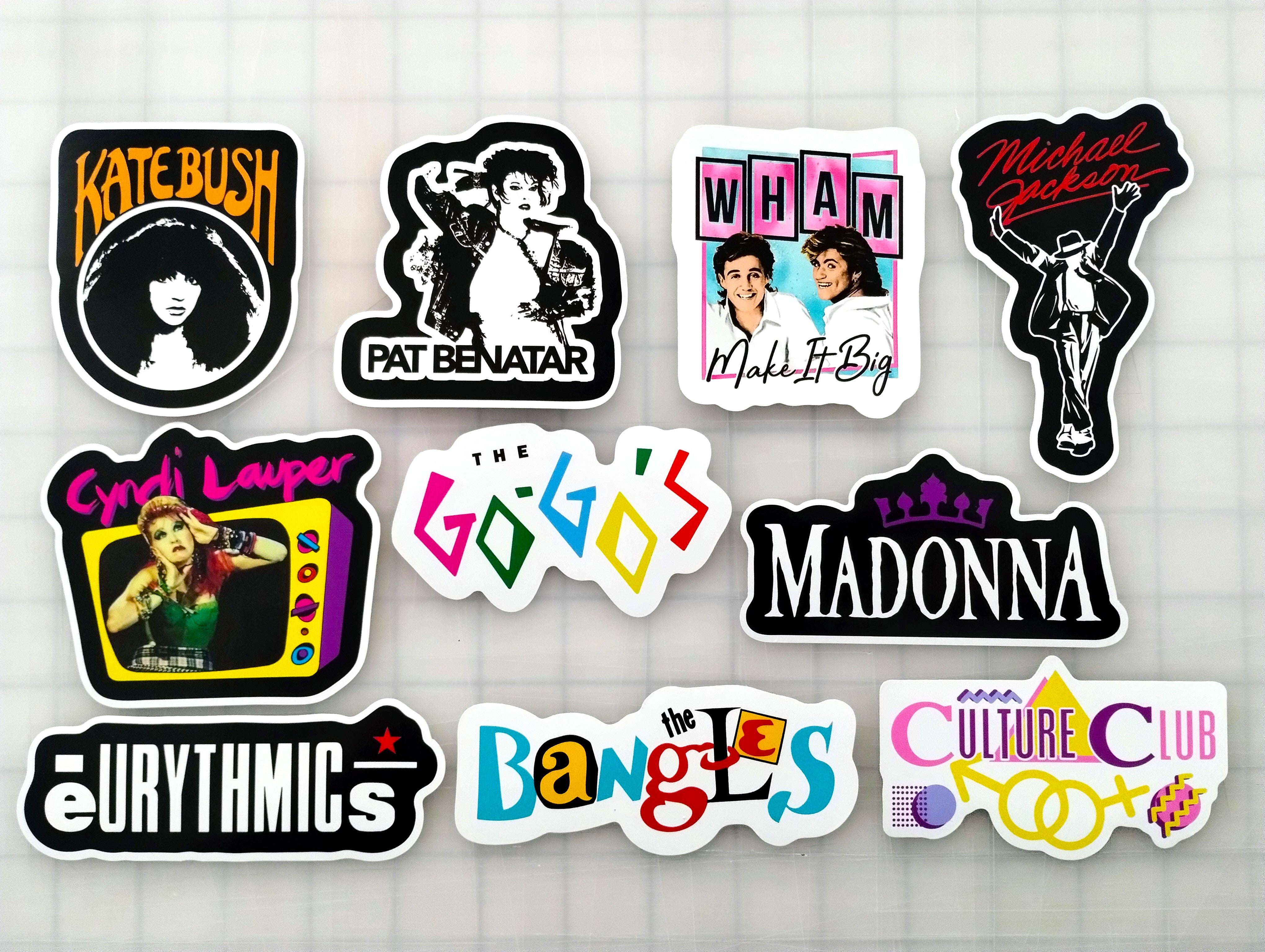 80's Pop Sticker Pack (10 Stickers) SET 1 – Omni-Cult