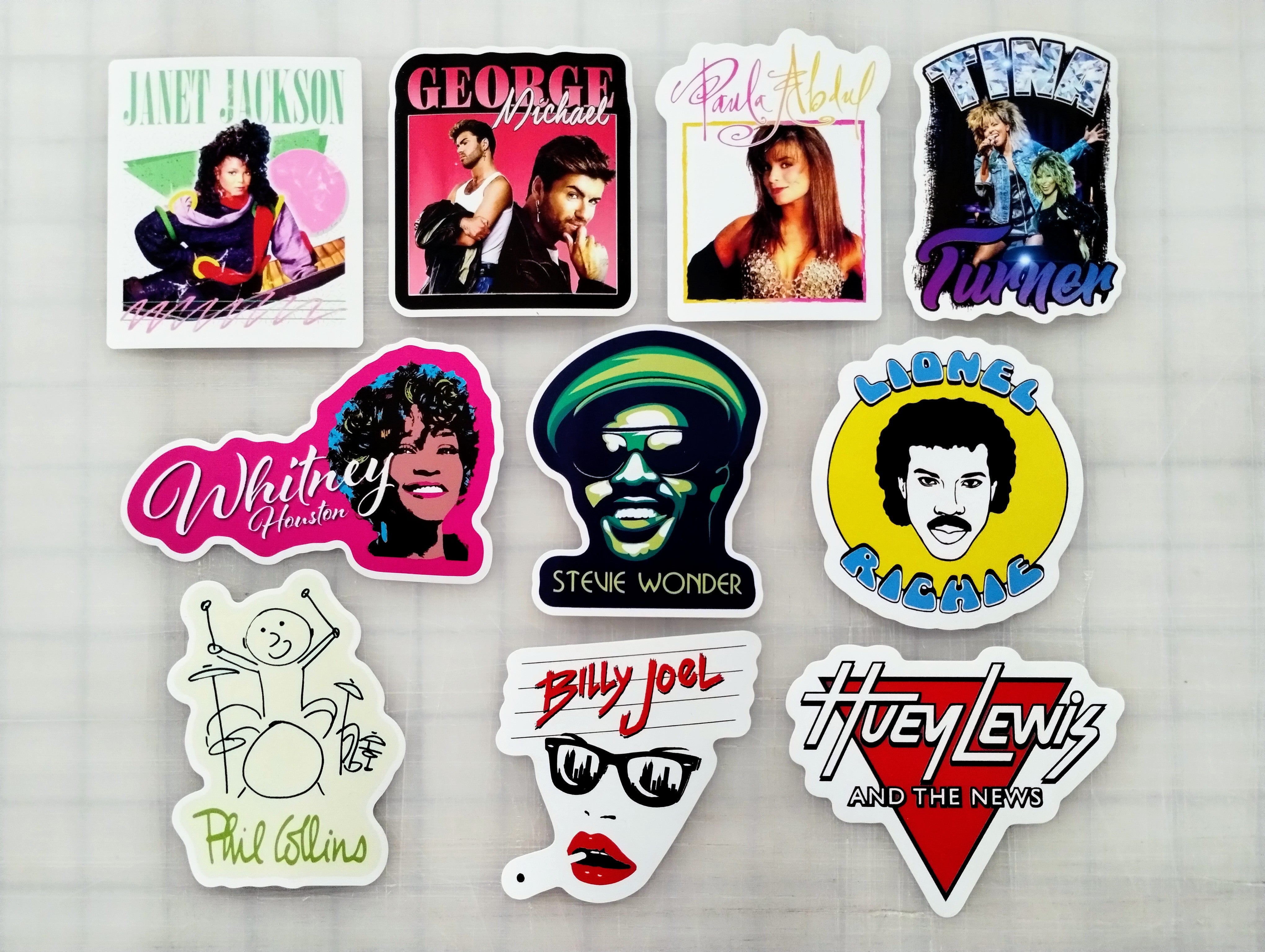 80's Pop Sticker Pack (10 Stickers) SET 2 – Omni-Cult