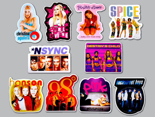 90's Pop Sticker Pack (10 Stickers)