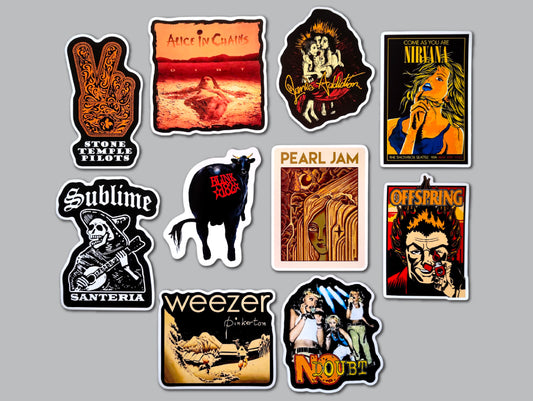 90's Alternative Sticker Pack (10 Stickers) SET 11