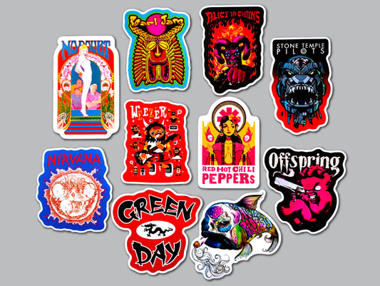 90's Alternative Sticker Pack (10 Stickers) SET 18