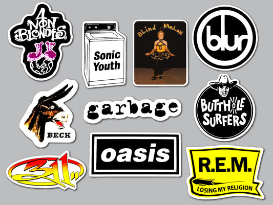 90's Alternative Sticker Pack (10 Stickers) SET 3