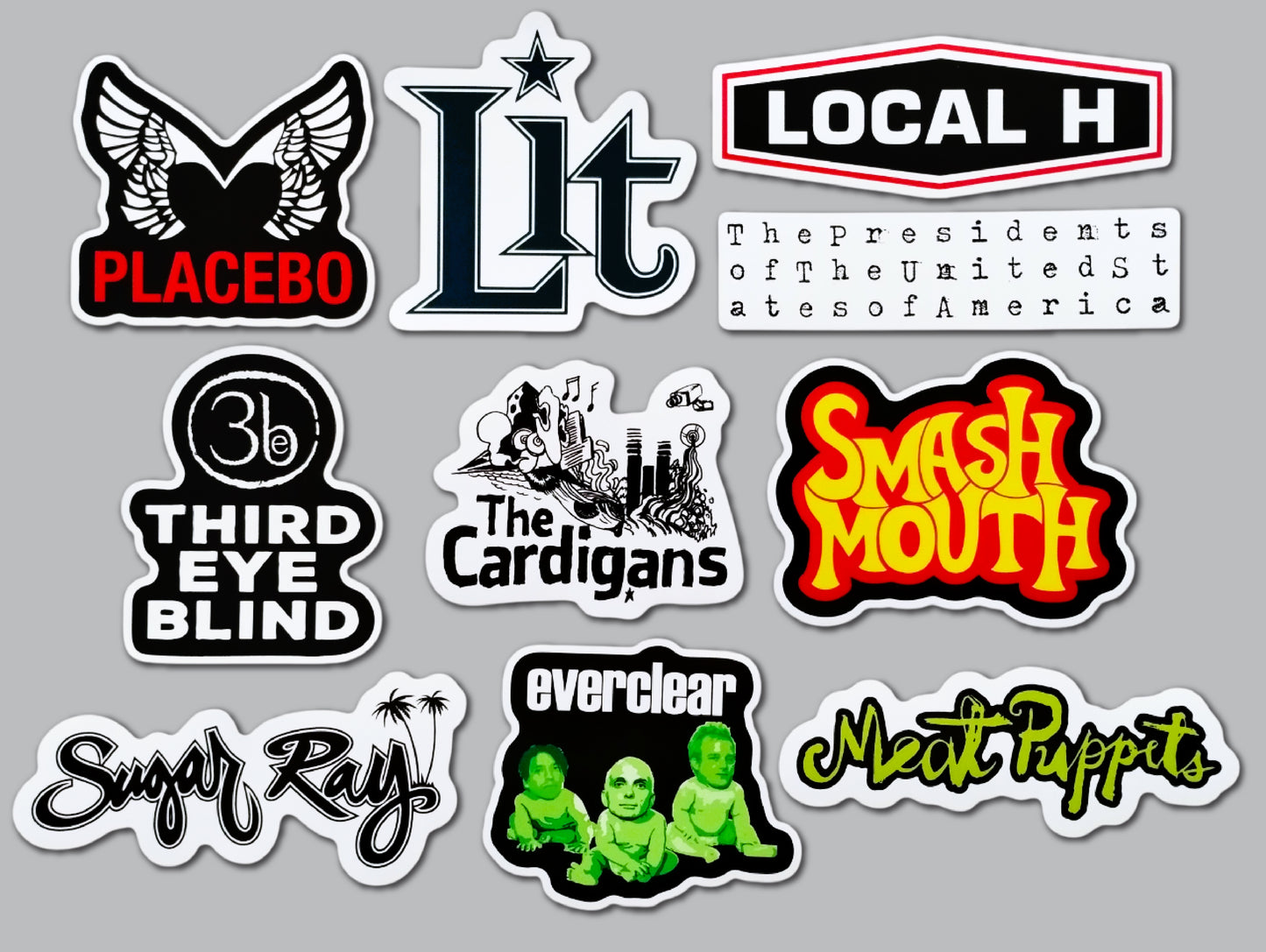 90's Alternative Sticker Pack (10 Stickers) SET 6