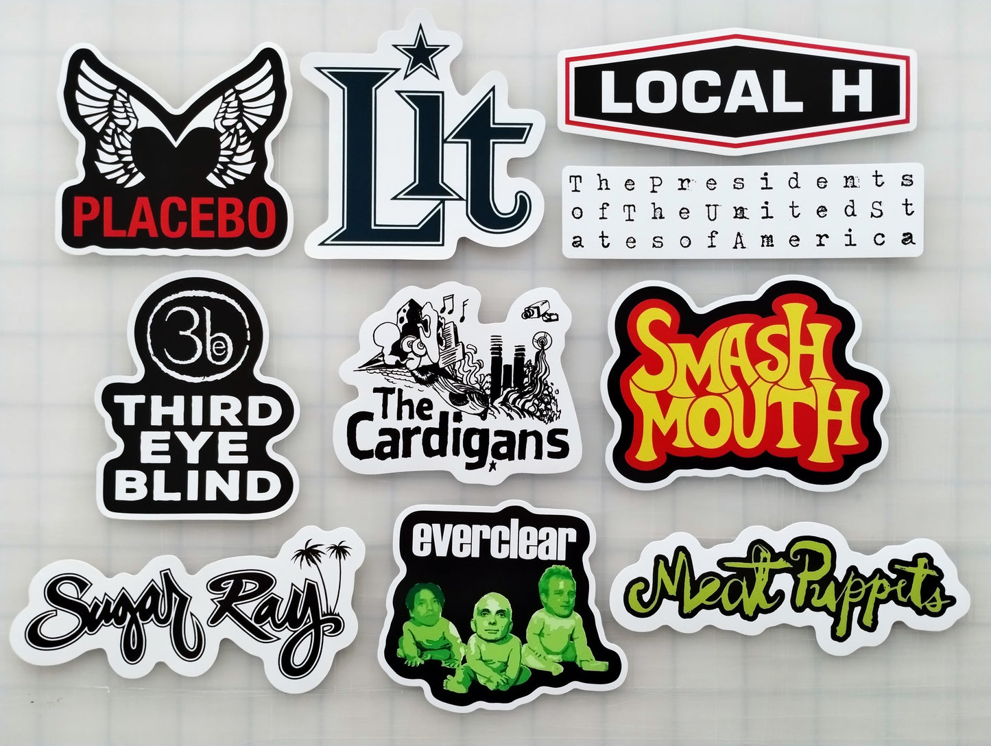 90's Alternative Sticker Pack (10 Stickers) SET 6