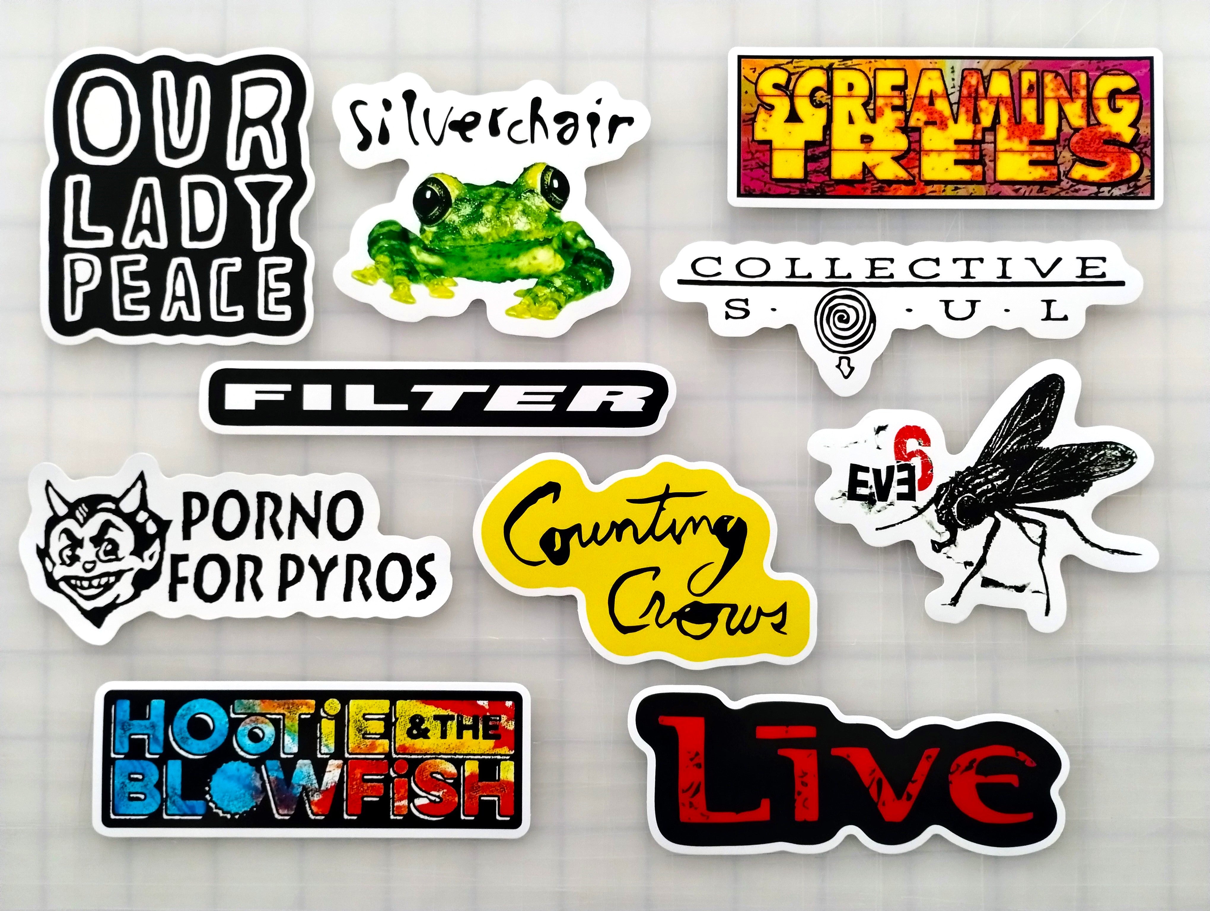 90's Alternative Sticker Pack (10 Stickers) SET 7 – Omni-Cult