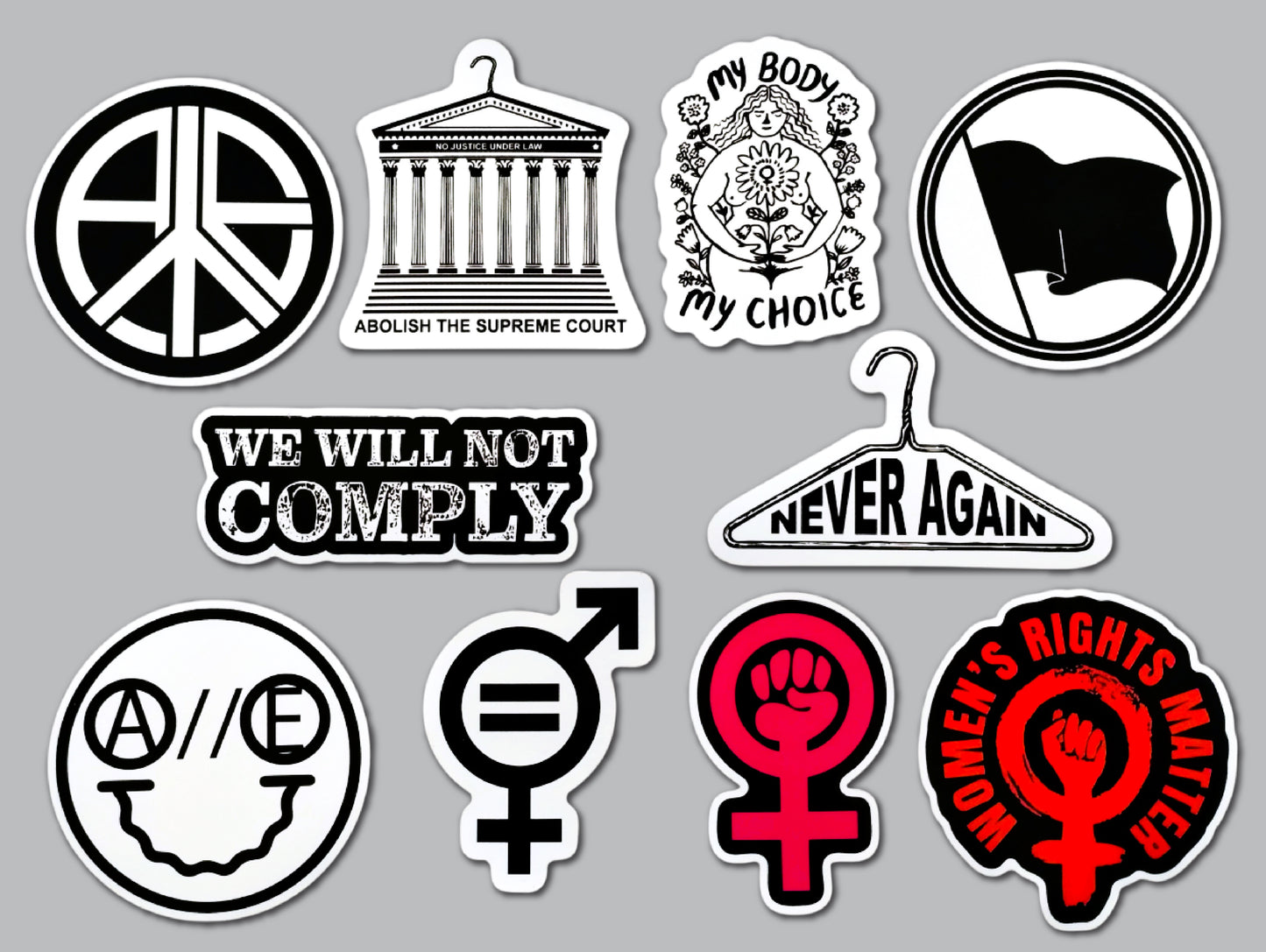 Anarchist Sticker Lot (10 Stickers) SET 3
