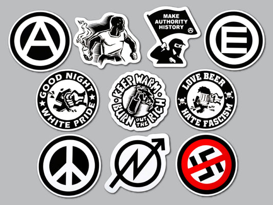 Anarchist Sticker Lot (10 Stickers) SET 4