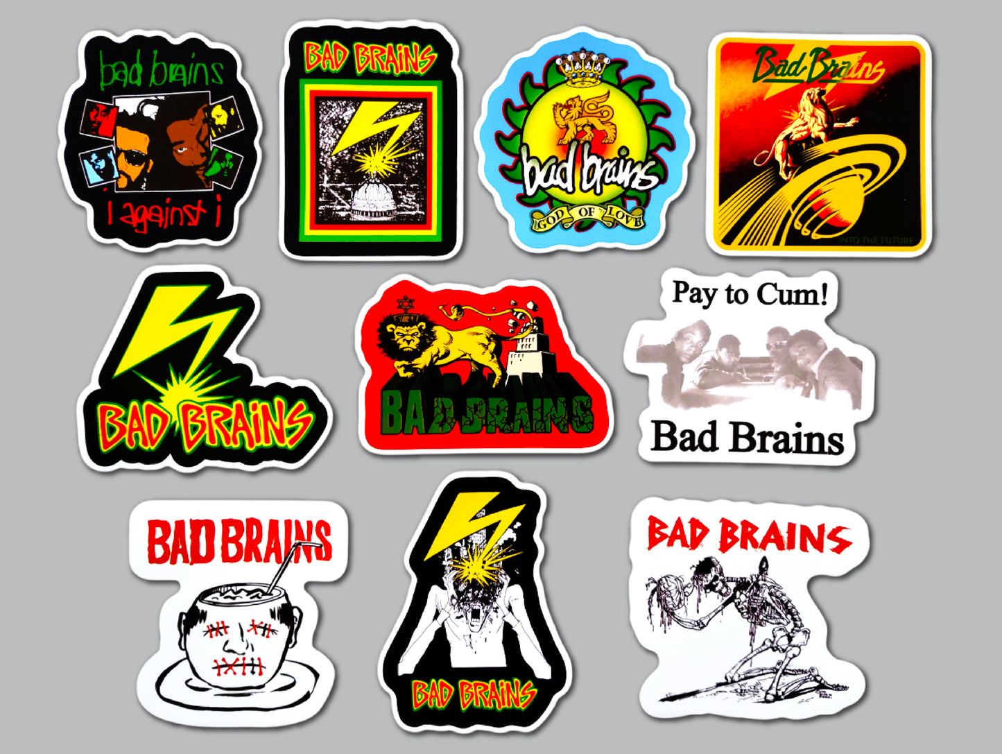 Bad Brains Sticker Pack (10 Stickers)