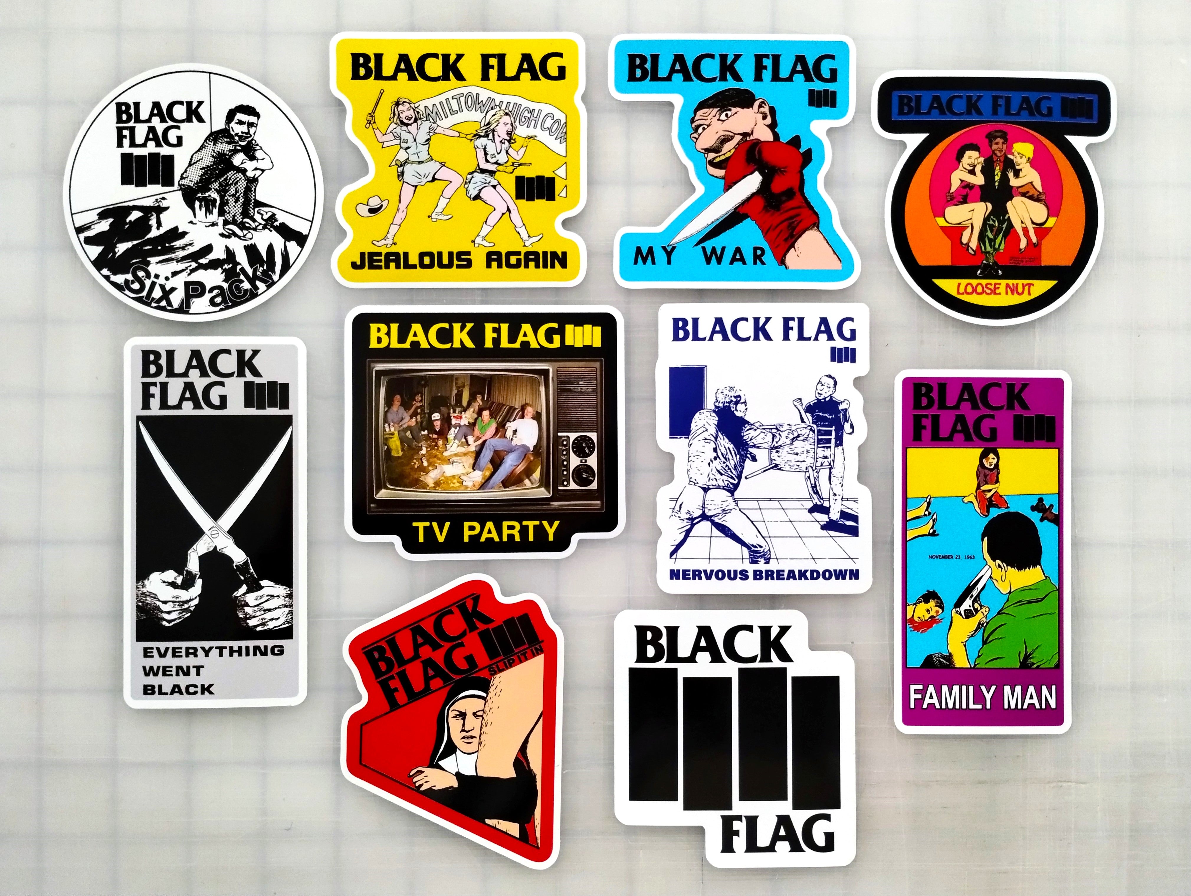 Black Flag Sticker Pack (10 Stickers) – Omni-Cult