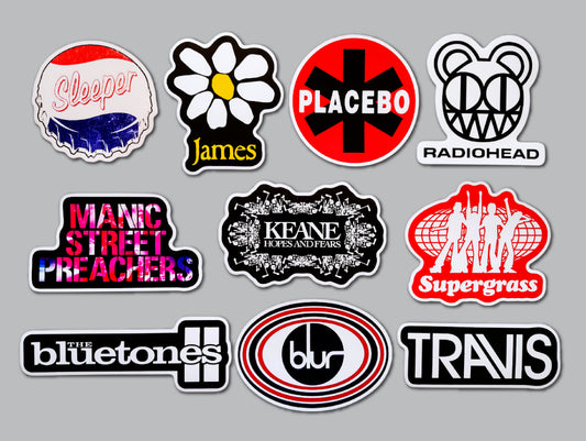 Britpop Sticker Pack (10 Stickers) Set 2
