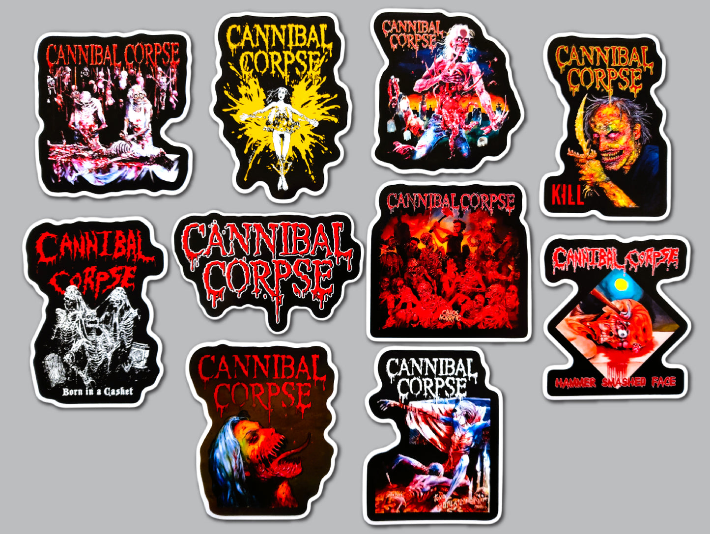 Cannibal Corpse Sticker Pack (10 Stickers)