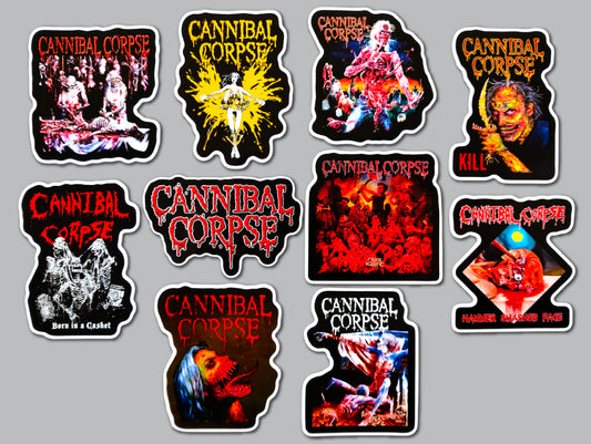Cannibal Corpse Sticker Pack (10 Stickers)
