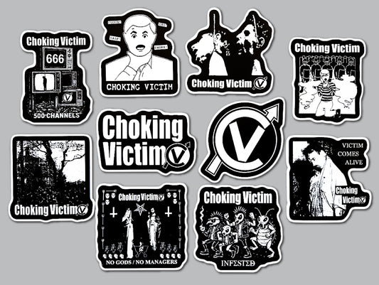 Choking Victim Sticker Pack (10 Stickers)