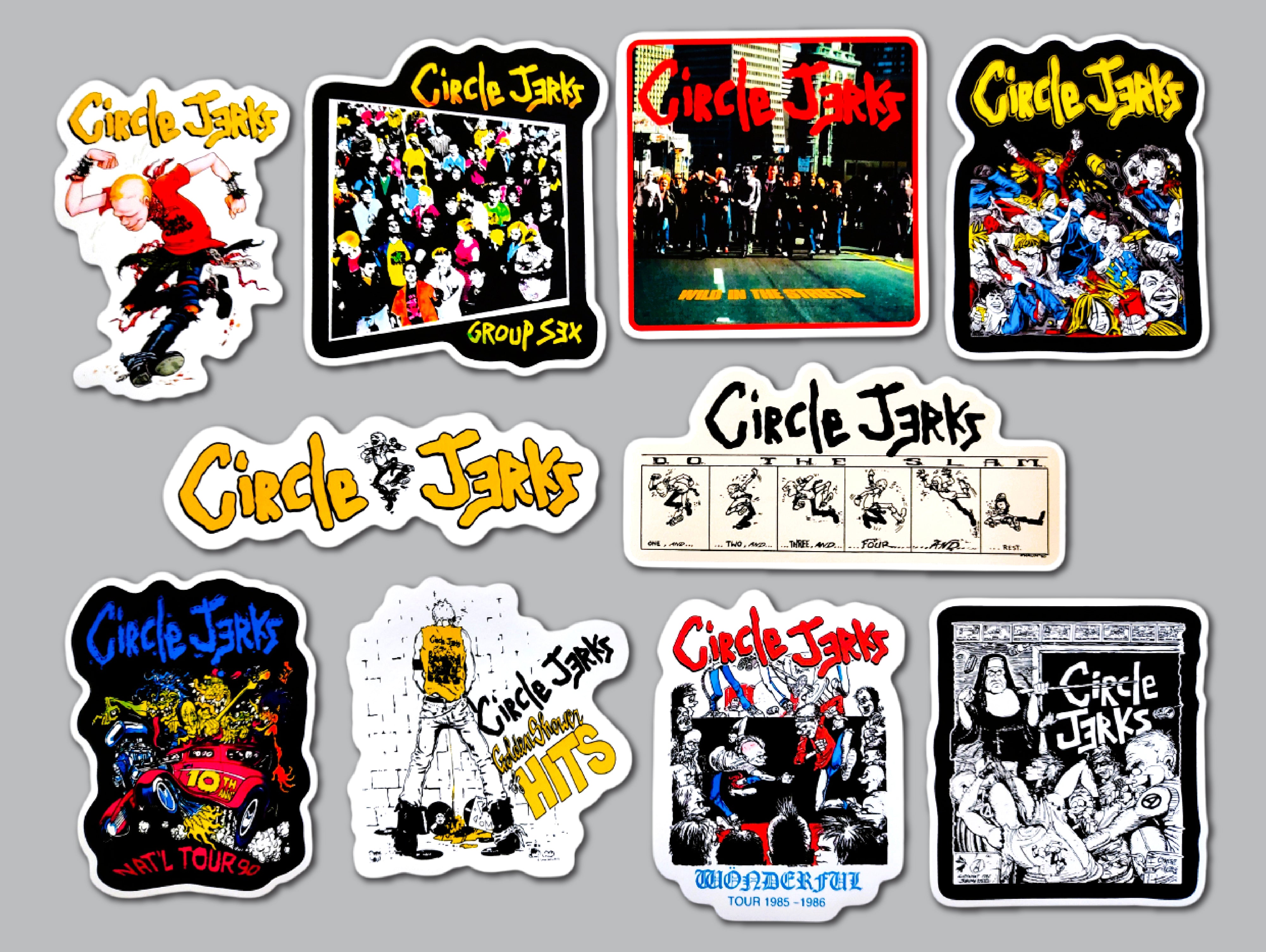 Circle Jerks Sticker Pack (10 Stickers) – Omni-Cult