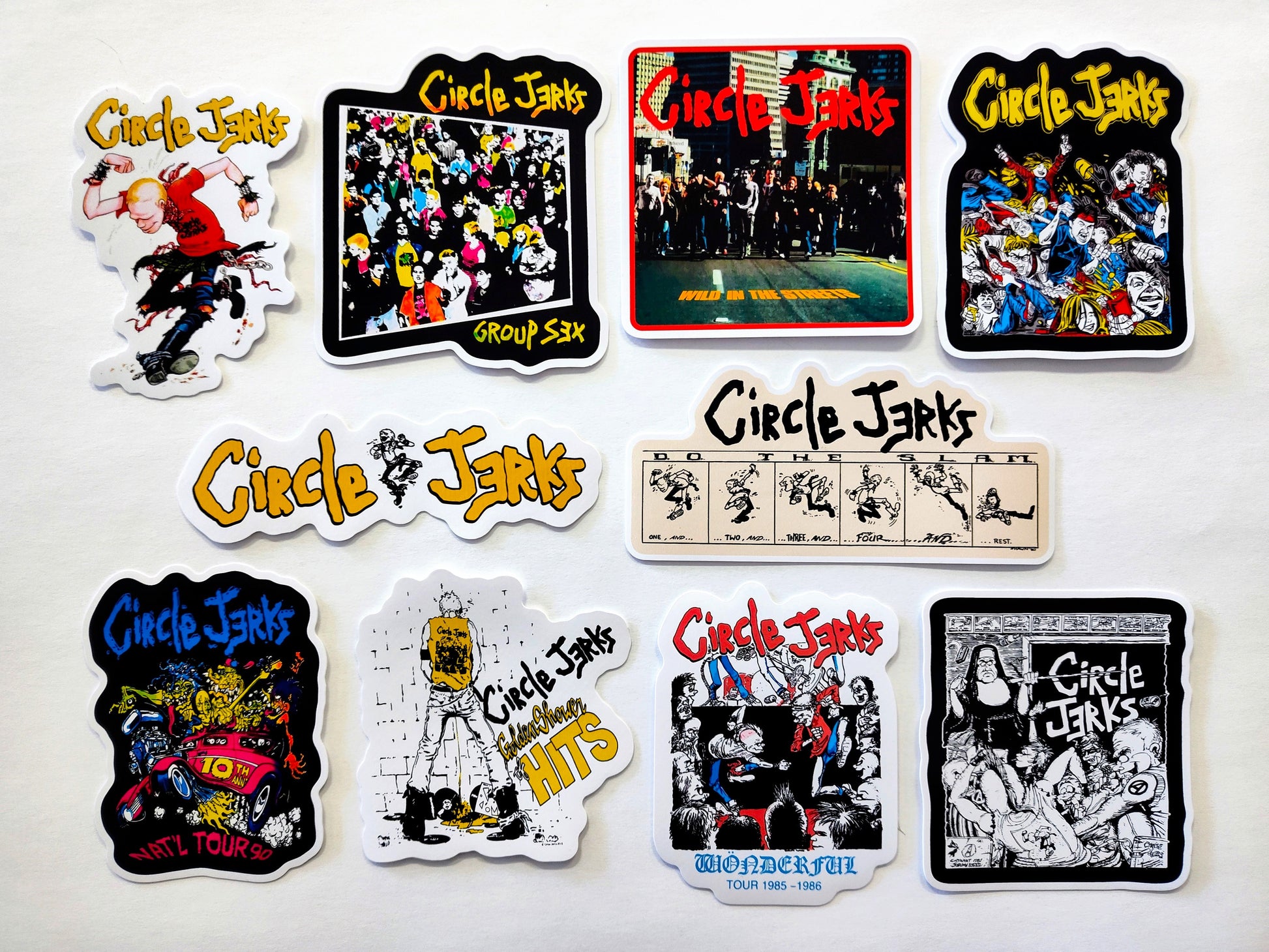 Circle Jerks Sticker Pack (10 Stickers) – Omni-Cult