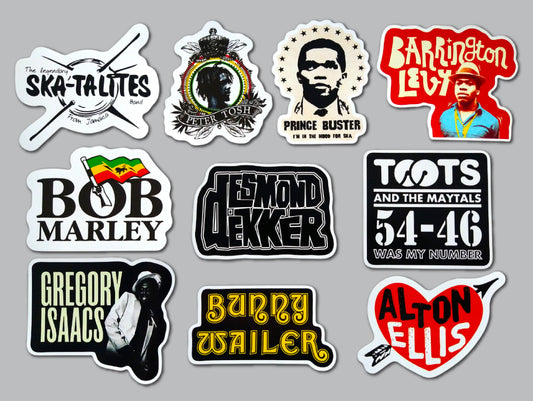 Classic Reggae & Ska Sticker Pack (10 Stickers) SET 1