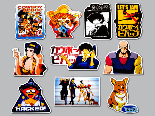Cowboy Bebop Sticker Pack (10 Stickers)
