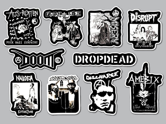 Crust Punk Sticker Pack (10 Stickers) SET 12