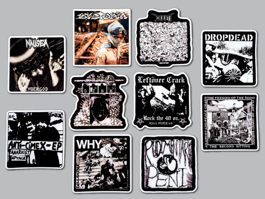 Crust Punk Sticker Pack (10 Stickers) SET 24