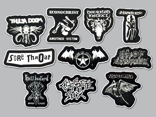 Crust Punk Sticker Pack (10 Stickers) SET 4