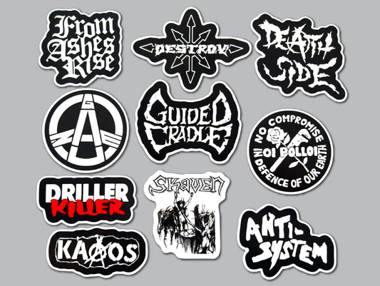 Crust Punk Sticker Pack (10 Stickers) SET 5