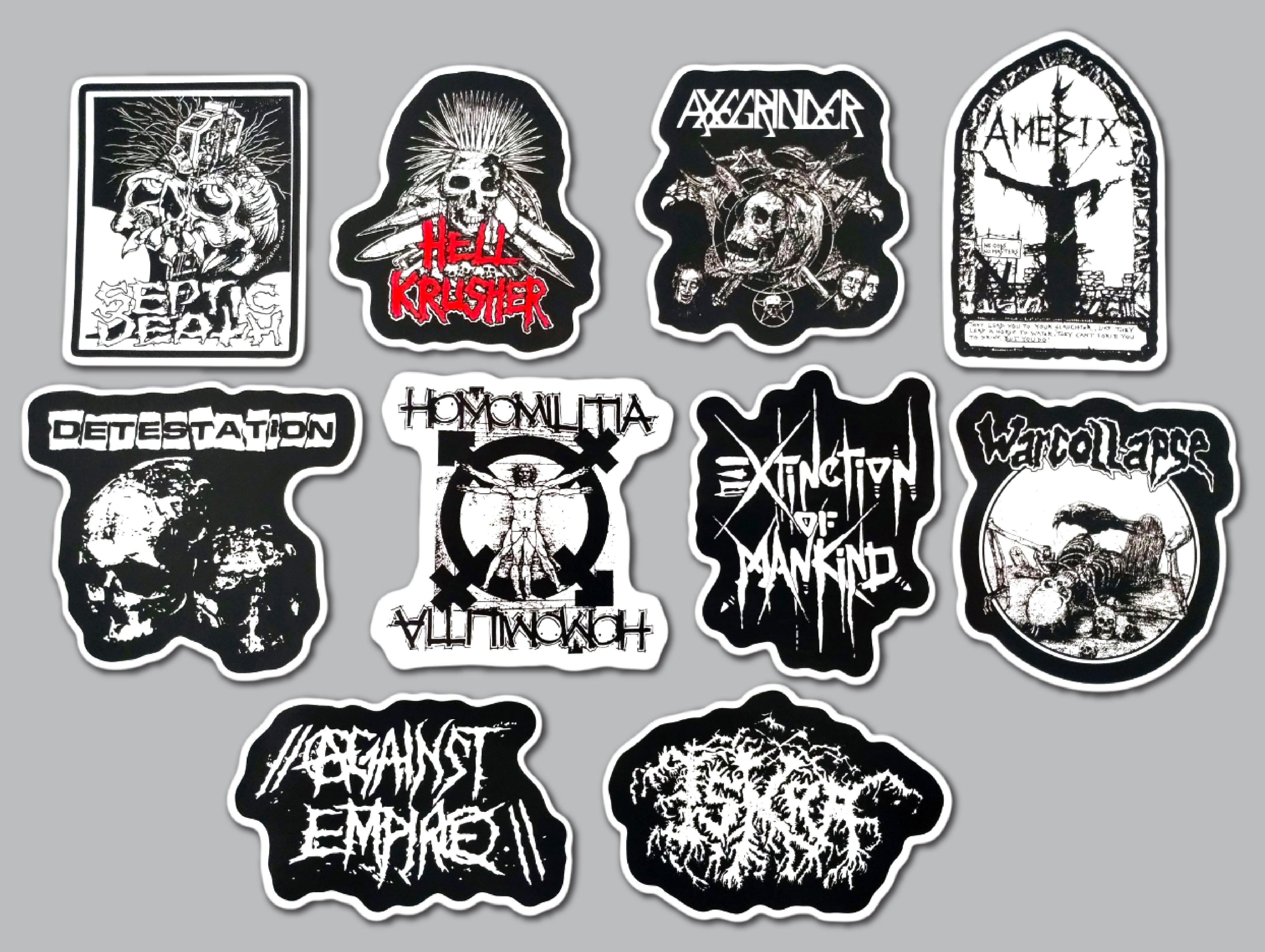 Crust Punk Sticker Pack (10 Stickers) SET 7 – Omni-Cult