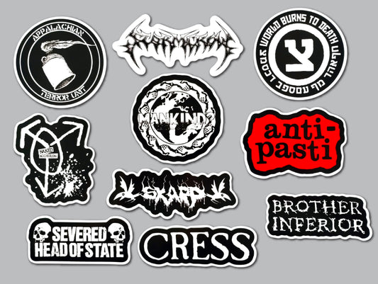 Crust Punk Sticker Pack (10 Stickers) SET 8