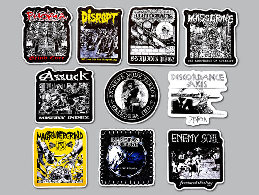 Crust Grind Sticker Pack (10 Stickers) SET 1