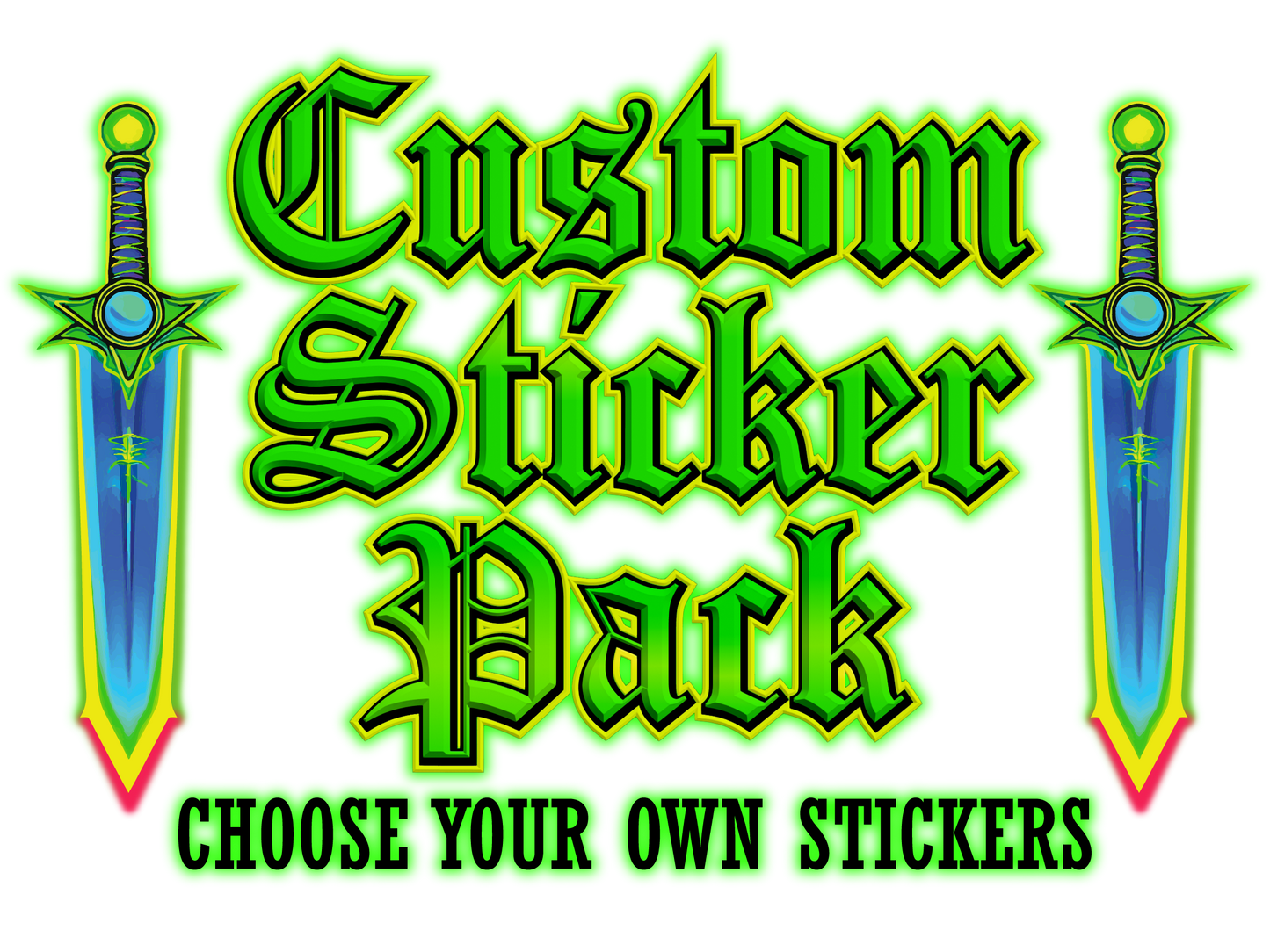 Custom Sticker Pack (10 Stickers) OVER 4,000 DESIGNS AVAILABLE!