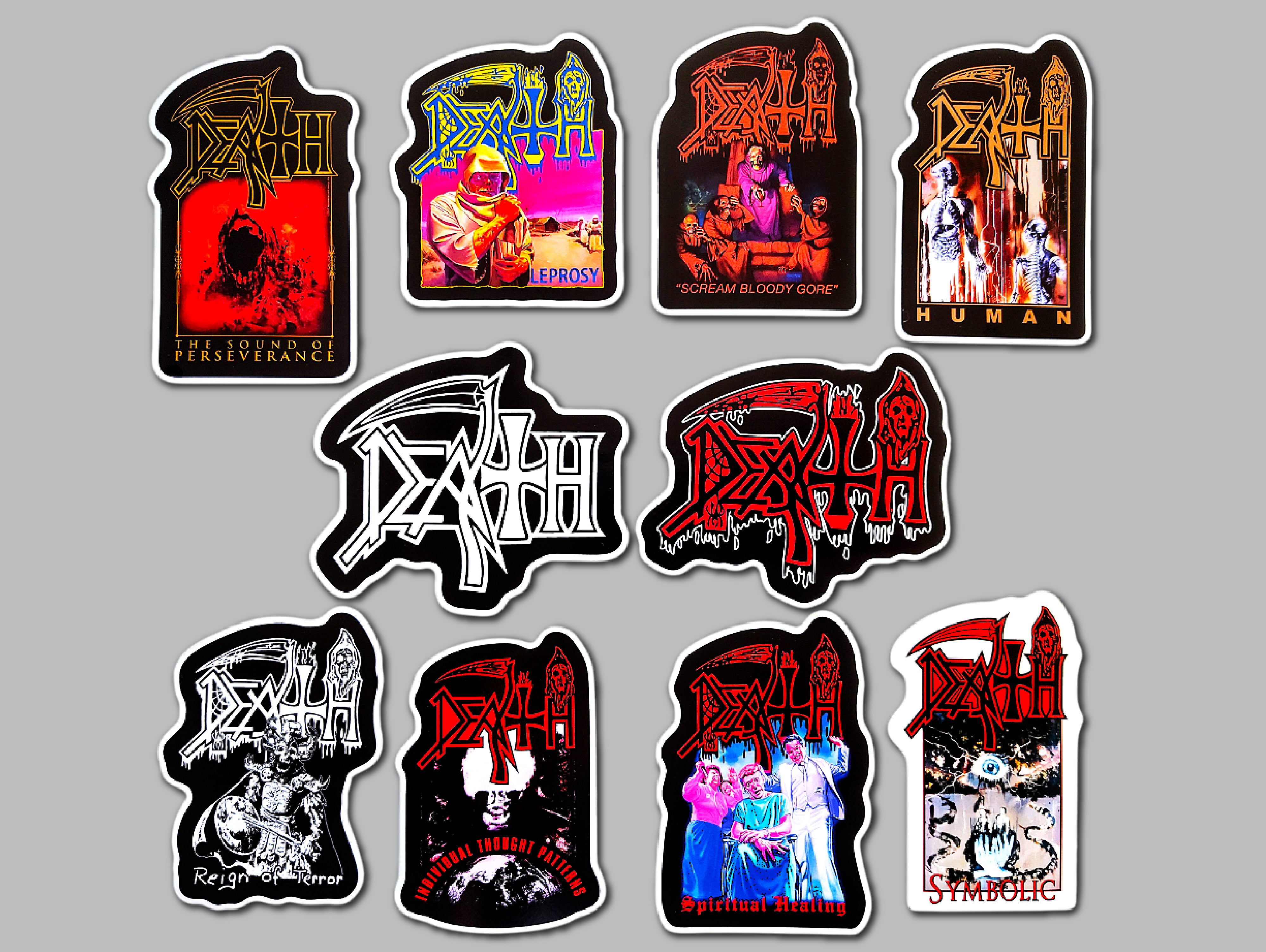 Death Sticker Pack (10 Stickers) β Omni-Cult