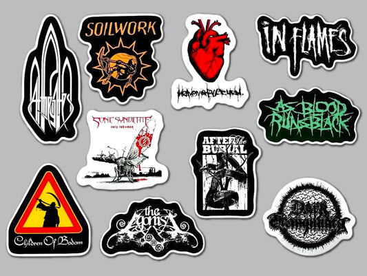 Death Metal Sticker Pack (10 Stickers) Set 5