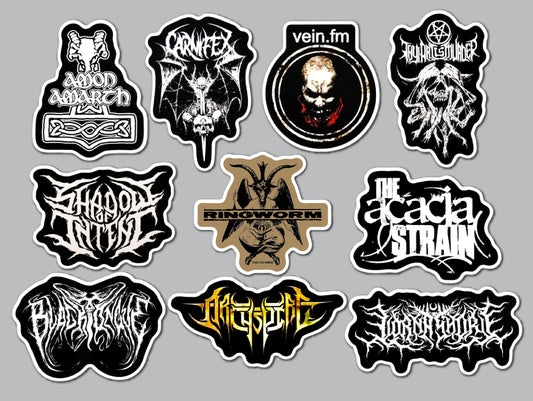 Death Metal Sticker Pack (10 Stickers) Set 6