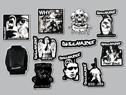 Discharge Sticker Pack (10 Stickers)