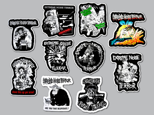 Extreme Noise Terror Sticker Pack (10 Stickers)