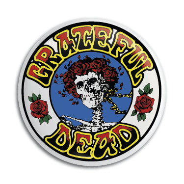 Grateful Dead (Skeleton & Roses) 1" Button / Pin / Badge