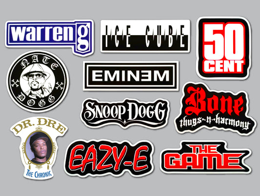 Classic Hip-Hop Sticker Pack (10 Stickers) Set 2
